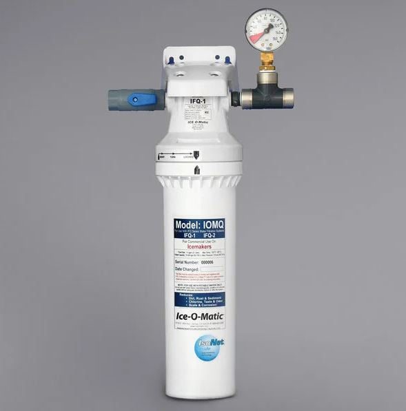 ice o matic ifq1 single ice cube machine water filter 05 micron 15 gpm front