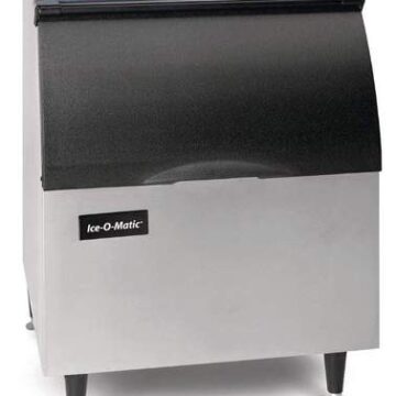 ice o matic b40 30 slope front ice cube bin 344 lbs ice side front top