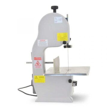 omcan 45559 italian tabletop 60 meat bandsaw 11 hp side front