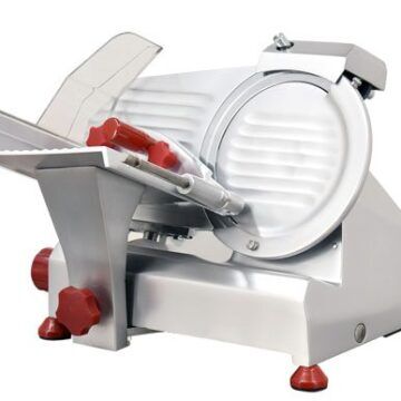 Omcan 13607 Meat Slicer 8 Inch with Sharpener Front
