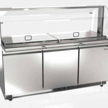 SS refrigerated salad bar 72inch