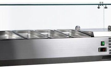 SS topping rail with glass cover 1