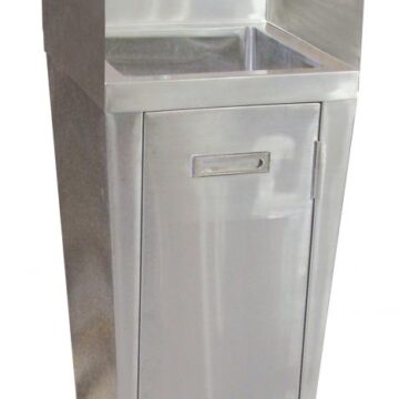 stainless steel pedestal sink