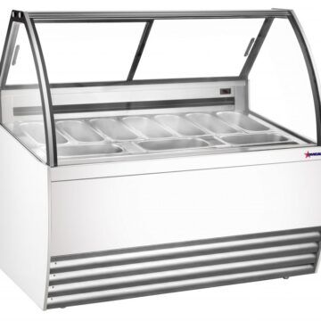 Gelato Display showcase white 1