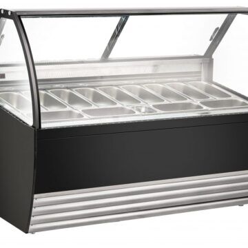 Gelato display showcase black 2
