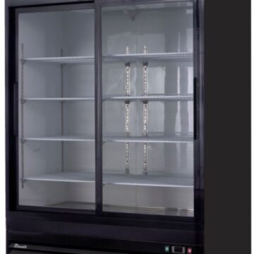 double door display cooler