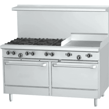 EFI 60 double oven 6 burner 24 griddle range