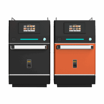 Fit express Pratica high speed ovens black and burnt orange frontal Sem Sombra