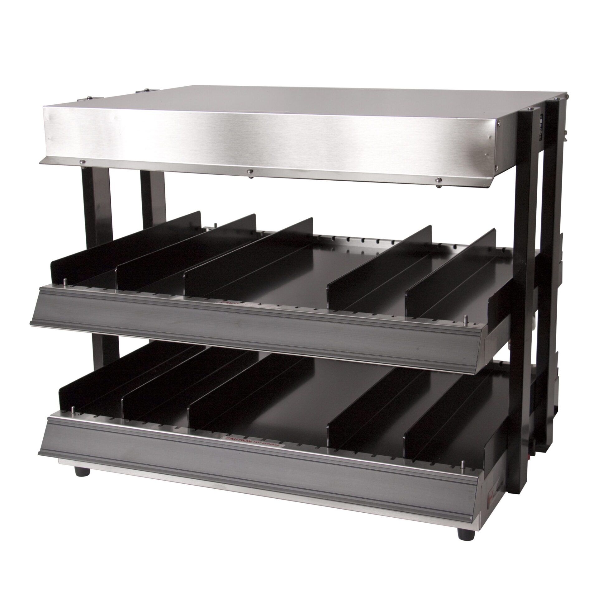 wisco 282 24 merchandiser warmer display for fast food front side