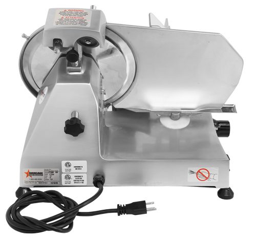 Omcan 13621 Meat Slicer 10 inch Back