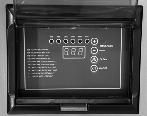 SS ice machine display