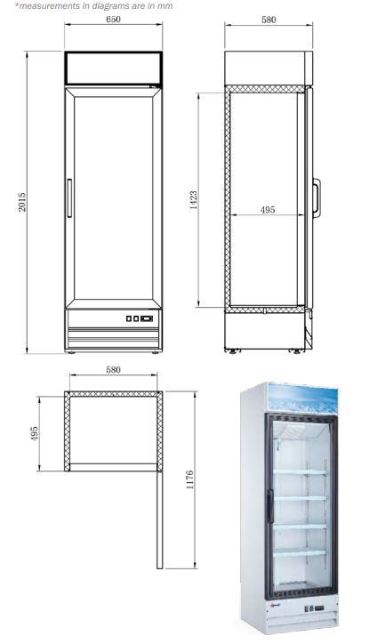 display cooler 382L drawings