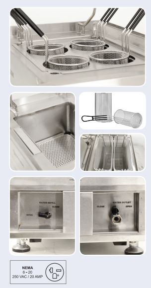 single pasta cooker pictures