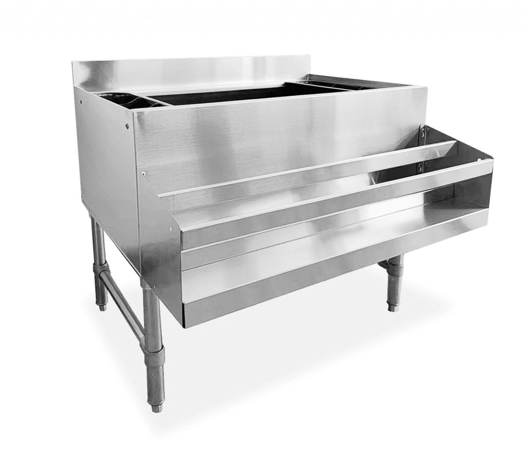 stainless steel ice bin