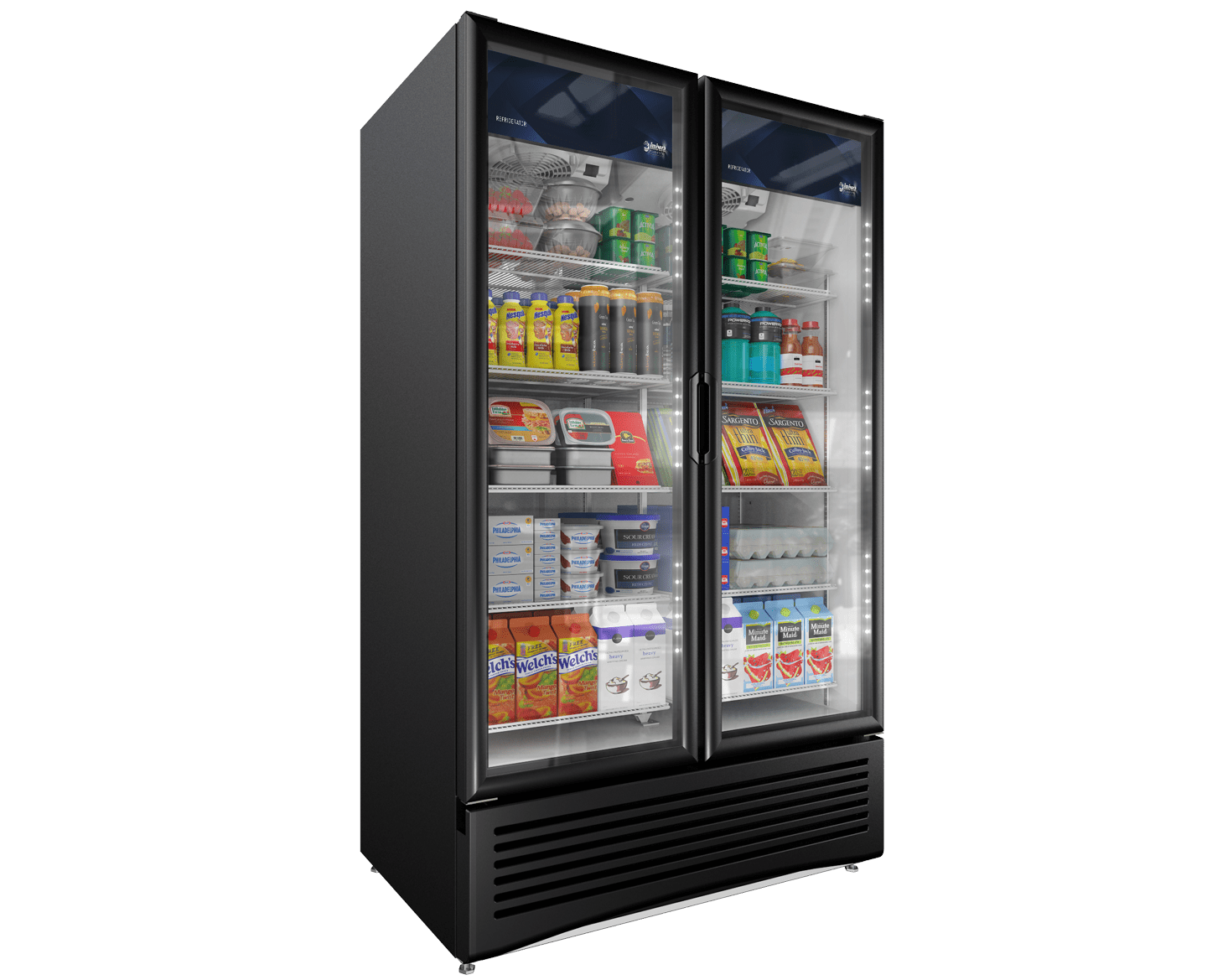 double glass door cooler 1