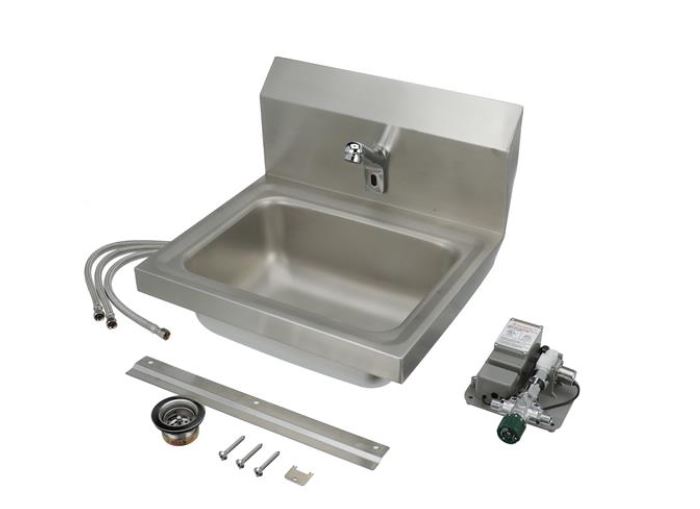 stainless steel sink with parts 1