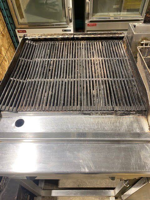 Therma Tek 24 Natural Gas Charbroiler on a work stand For Sale Calgary