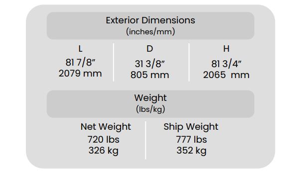 Exterior Dimensions 12