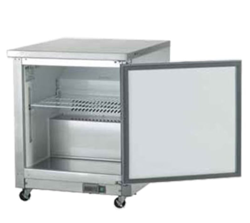 SS undercounter cooler open