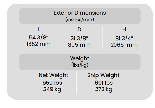exterior dimensions 11