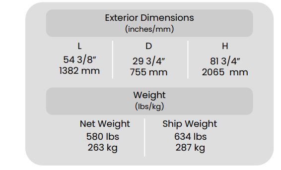 exterior dimensions 8