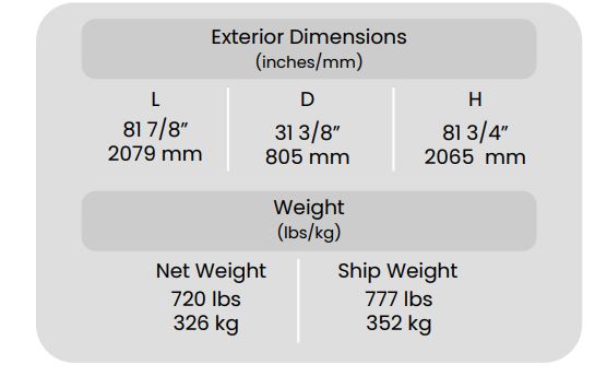 exterior dimensions 9