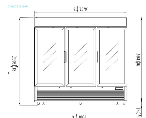 front view drawing 2