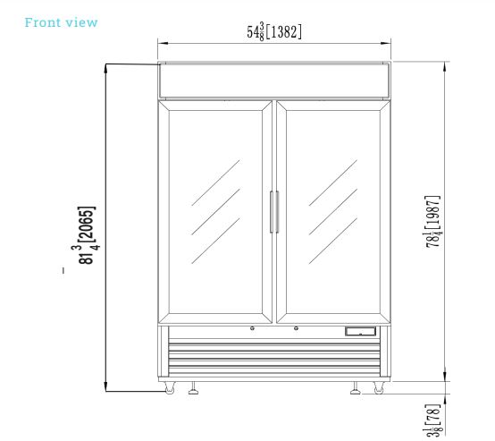 front view drawing 8