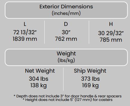 exterior dimensions 6