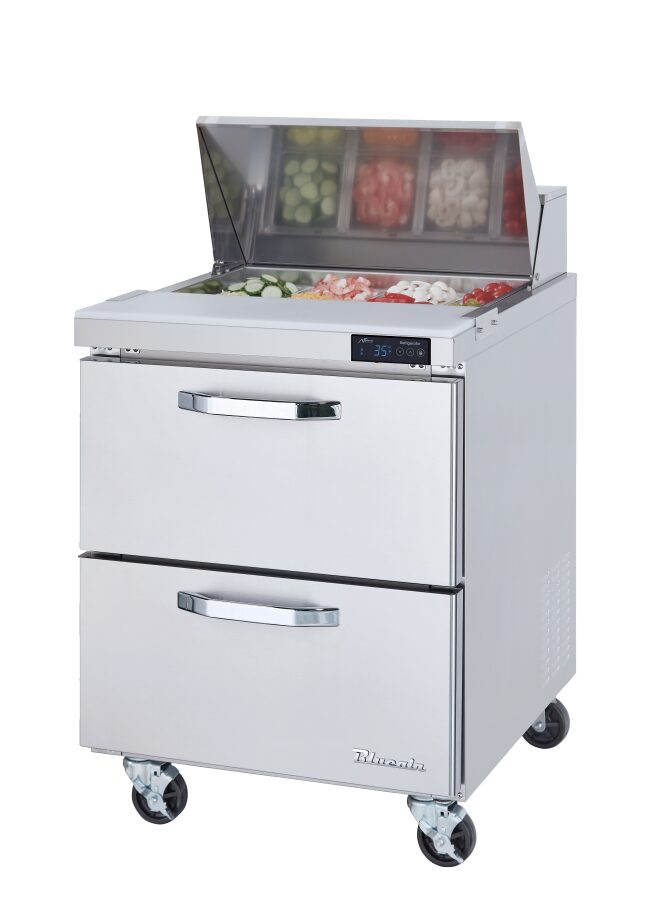 sandwich prep drawers