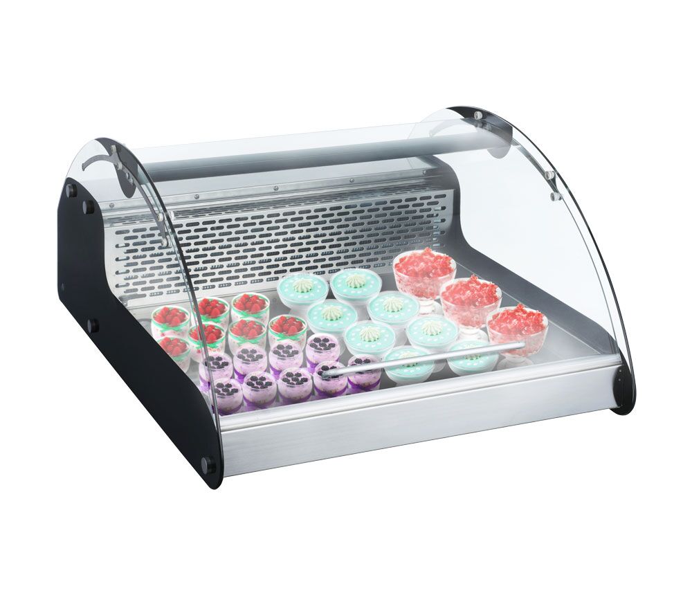 Countertop Refrigerated Showcase with food inside