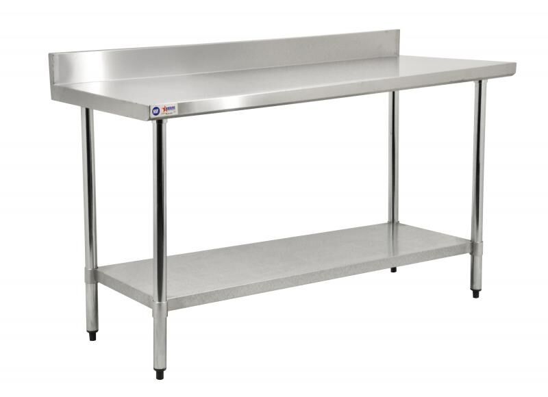 Worktable standard series with backsplash