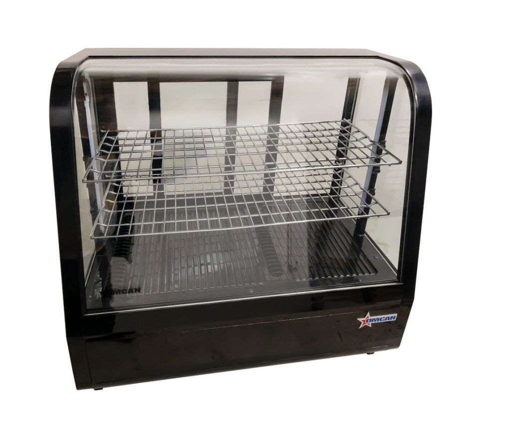 counter display cooler front view