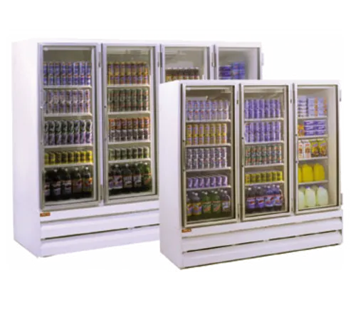 howard mccray gr65bm 78 00 white 3 section swing refrigerated glass door merchandiser 20221214183709930