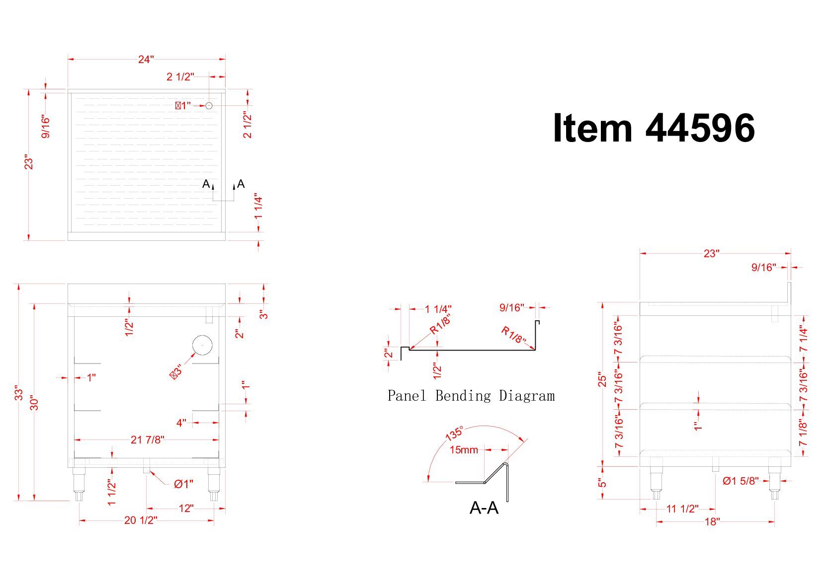 Stainless Steel Corrugated Top Glass Rack Storage Unit 44596 - Image 2