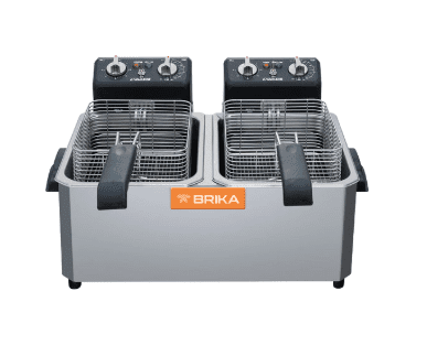 15LBS Double Basin Countertop Electric Fryer BCEF 15D