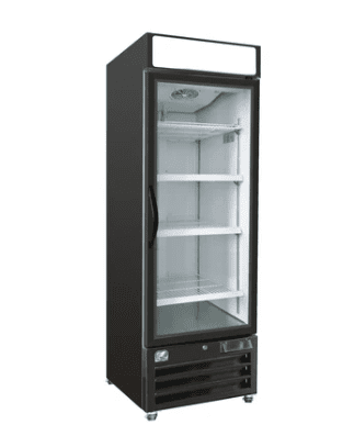 29 Upright Glass 1 Swing Door Merchandiser Refrigerator Cold Zone CZ 34R G1