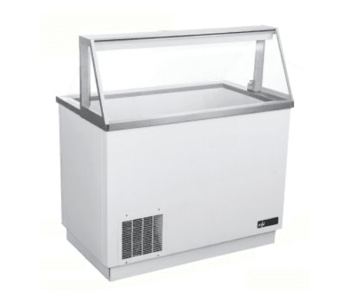 47” Ice Cream Dipping Display with Sneeze Guard FICDC 47