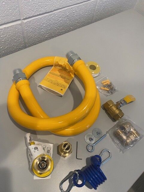 48 inch x .75 hose gas hose kit