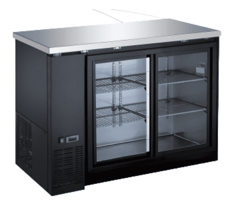49 2 Sliding Glass Door Back Bar Cooler CBBGDS2 48CC