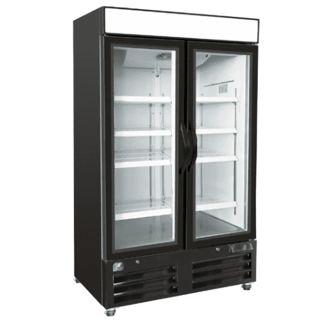 54 Upright Glass 2 Sliding Door Merchandiser Refrigerator Cold Zone 49 CuFt CZ 31R54 G2S