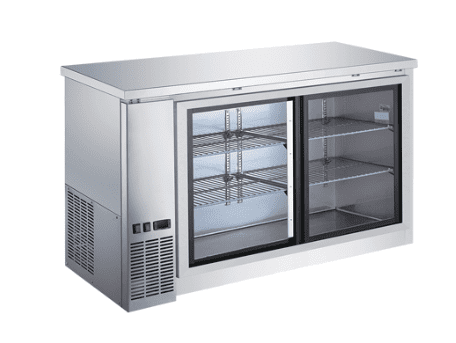 60 2 Sliding Glass Door Stainless Steel Back Bar Cooler CBBSGDS2 60CC