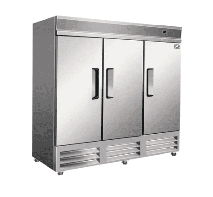 81 Upright Solid 3 Door Reach in Refrigerator Cooler CZ 81R 3D