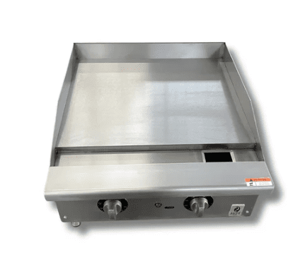 24 Countertop Thermostat Control Gas Griddle With Safety Valve NG or LP, Hot Zone HZ G24 T Food Service Equipment Calgary