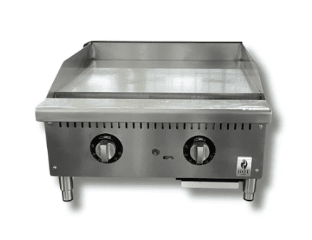 24 Countertop Thermostat Control Gas Griddle With Safety Valve NG or LP, Hot Zone HZ G24 T Restaurant Equipment Canada