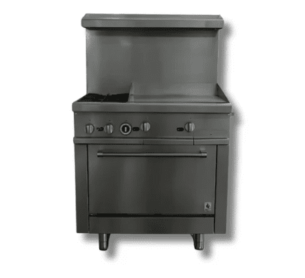 24 x 24 Griddle With 2 Burners LPG or NG, Gas Range Hot Zone HZ R36 24MG For Sale Canada