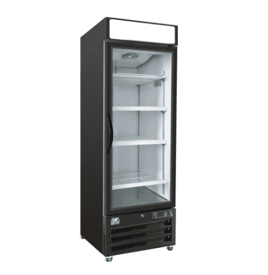 27 Glass 1 Door Reach In Refrigerator Cooler 23 CuFt Cold Zone CZ 32R G1