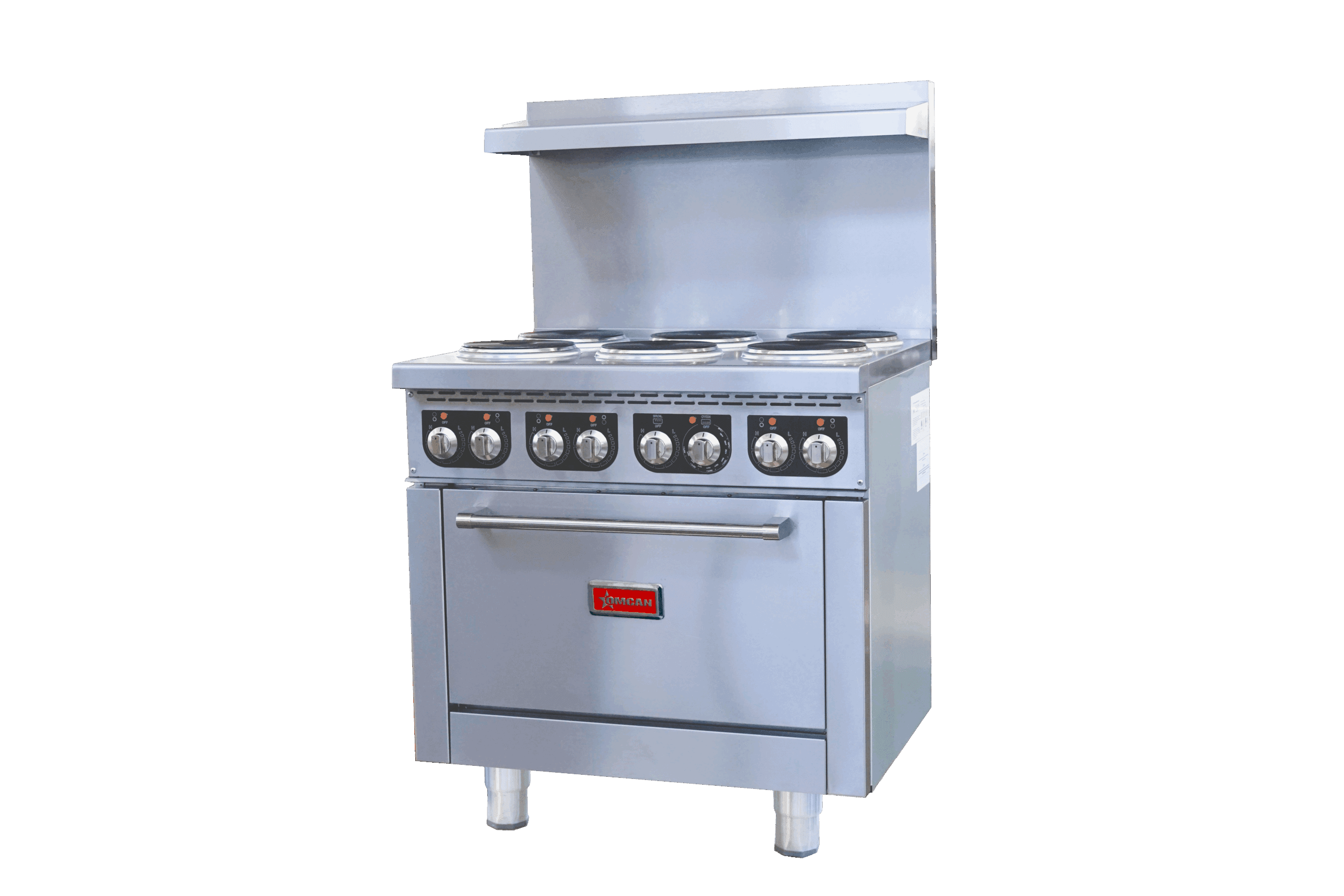 36 Commercial Electric Range with 6 Burners and Standard Oven – 208V, 17kW, 1Ph 49170 For Sale Canada