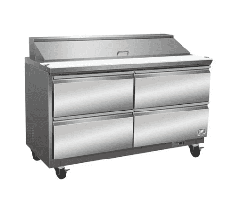 48 4 Drawer Sandwich & Salad Prep Table Cooler Cold Zone CZ 48ST 4D