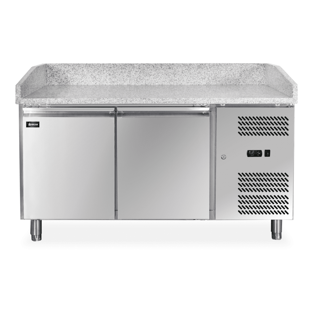 59 2 Door Granite Top Refrigerated Pizza Prep Table 39592